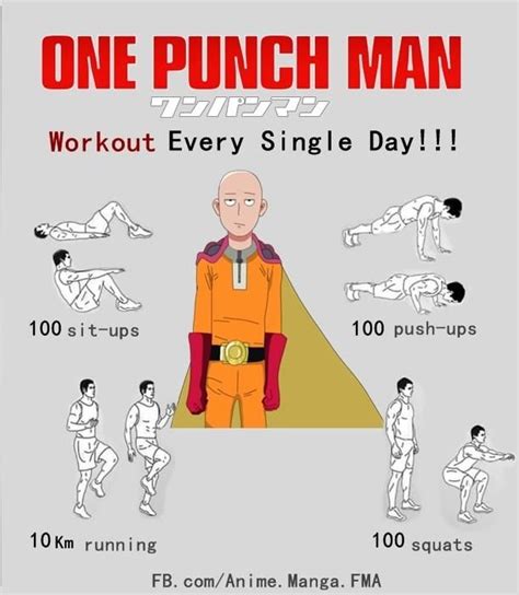one punch man training regime|How To Do The One Punch Man Workout Routine + Pros And Cons.
